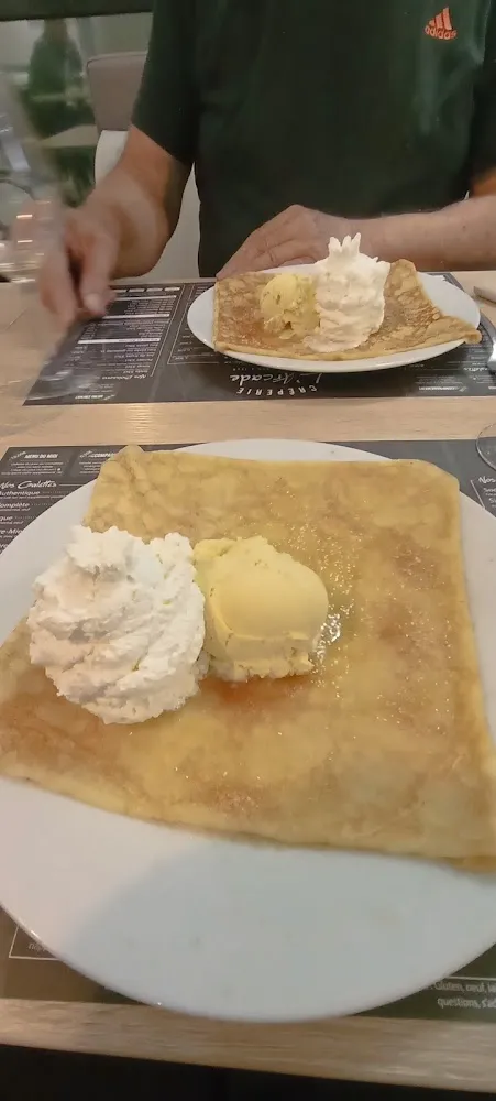 Crêpe Citron Et Glace Vanille
